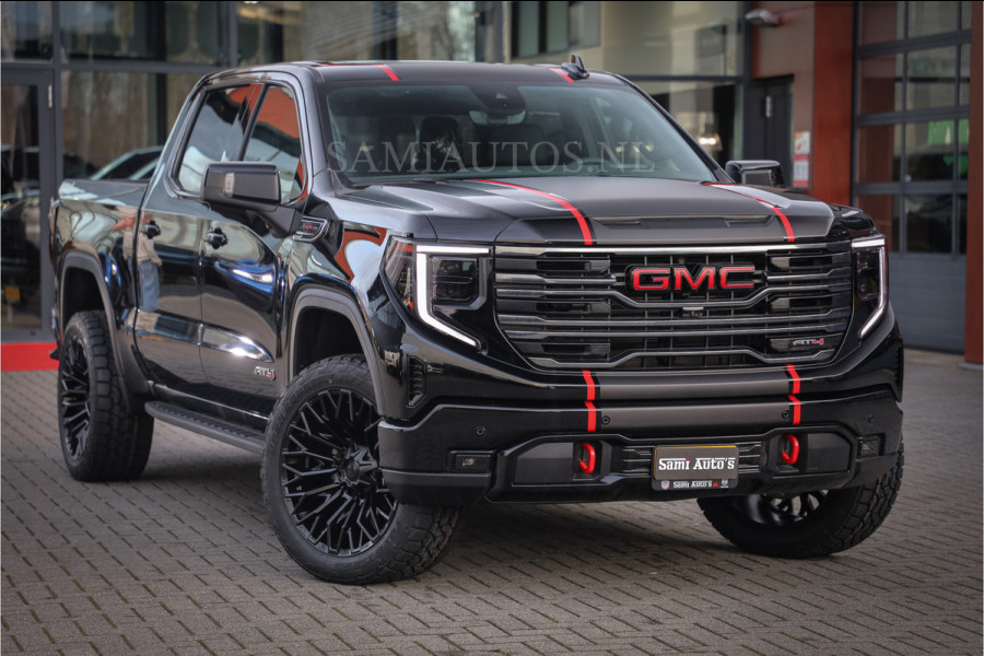 GMC Sierra AT4 6.2 V8 4X4 | VIRTUAL COCKPIT | LPG | HUD | BOM VOL | DC | RAM DEALER NEDERLAND | Dubbele Cabine met Royale 5 Zitplaatsen | BPM vrij | Nu Leverbaar uit Voorraad | Voorraad Nr 248378 |
