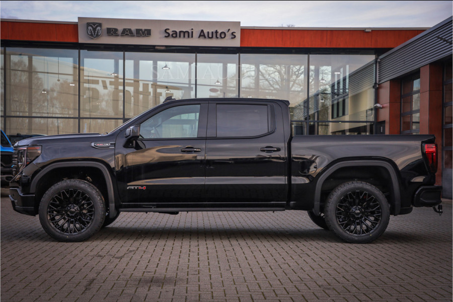 GMC Sierra AT4 6.2 V8 4X4 | VIRTUAL COCKPIT | LPG | HUD | BOM VOL | DC | RAM DEALER NEDERLAND | Dubbele Cabine met Royale 5 Zitplaatsen | BPM vrij | Nu Leverbaar uit Voorraad | Voorraad Nr 248378 |
