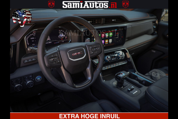 GMC Sierra AT4 6.2 V8 4X4 | VIRTUAL COCKPIT | LPG | HUD | BOM VOL | DC | RAM DEALER NEDERLAND | Dubbele Cabine met Royale 5 Zitplaatsen | BPM vrij | Nu Leverbaar uit Voorraad | Voorraad Nr 248378 |