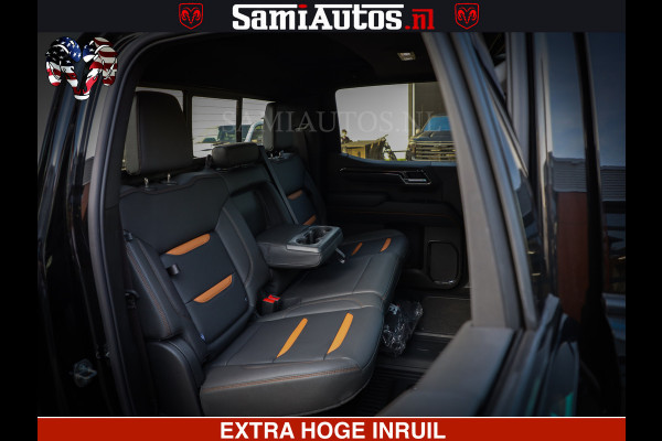 GMC Sierra AT4 6.2 V8 4X4 | VIRTUAL COCKPIT | LPG | HUD | BOM VOL | DC | RAM DEALER NEDERLAND | Dubbele Cabine met Royale 5 Zitplaatsen | BPM vrij | Nu Leverbaar uit Voorraad | Voorraad Nr 248378 |