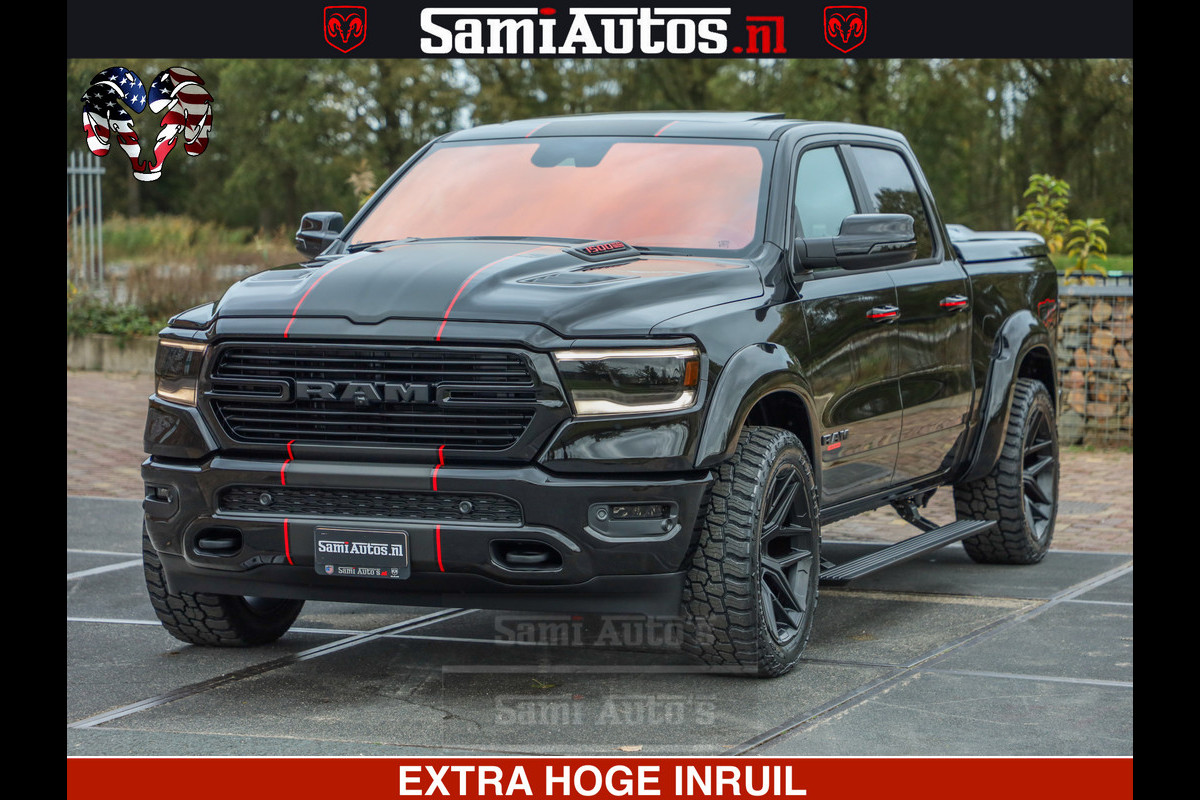 Dodge Ram 1500 GT EDITION HULK TRX PACK | 5.7 HEMI V8 402PK | VIRTUAL COCKPIT | HEAD-UP | ADAPTIVE CRUISE | 360 CAMERA | VOLLE UITVOERING  Comfortabele Dubbele Cabine met Royale 5 Zitplaatsen |