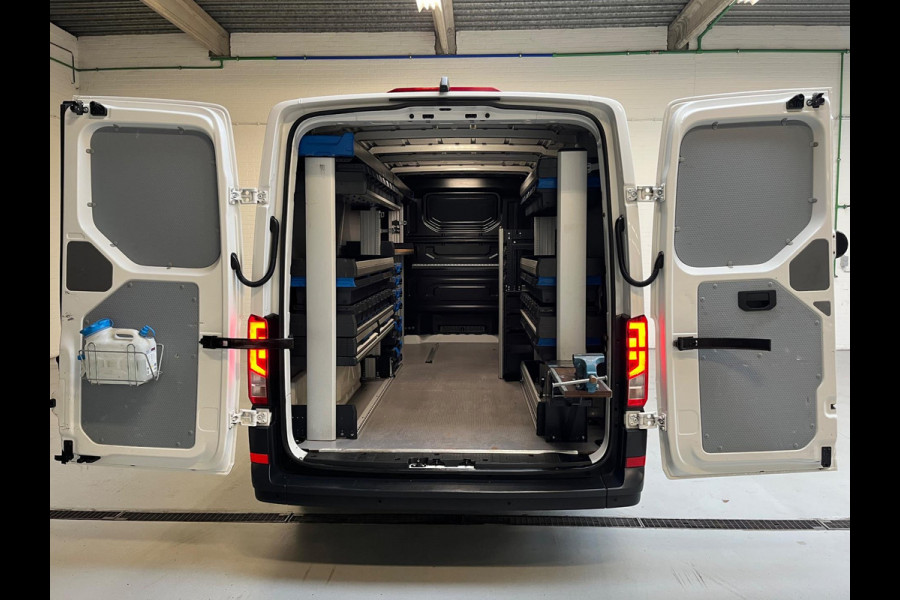 Volkswagen Crafter Automaat DSG Servicewagen 35 2.0 TDI 140pk euro6 L3H2 oude L2H1 Highline 3Persoons, Sortimo, RIJKLAARPRIJS