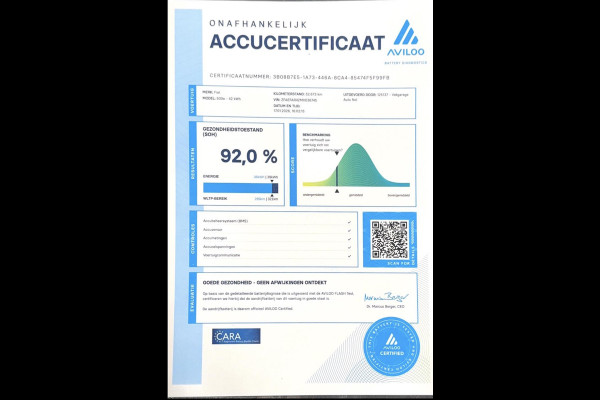 Fiat 500 La Prima 42 kWh SOH 92% U Connect Pdc Leder Led Camera Apple CarPlay & Android Auto Navi Autopilot ACC Lane Assist Keyles