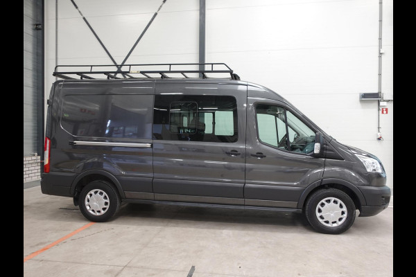 Ford Transit 130pk L3H2 Dubbele Cabine 6-Zits Airco Cruise control Trekhaak Imperiaal Euro6