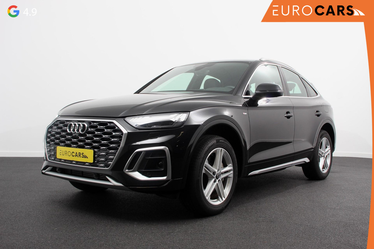 Audi Q5 Sportback 50 TFSI e S Edition S-Tronic Plug in Hybrid Navigatie Climate Control Camera Adaptive Cruise Control Elektrische Achterklep Led Matrix Stoelverwarming