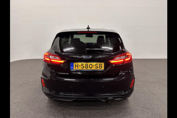 Ford Fiesta 1.0 EcoBoost ST-Line 125PK 6V Navigatie Full LED Carplay Parkeersensoren Cruise Control Stoel+Stuurverwarming Climate Control Privacy Glass 17" DAB+