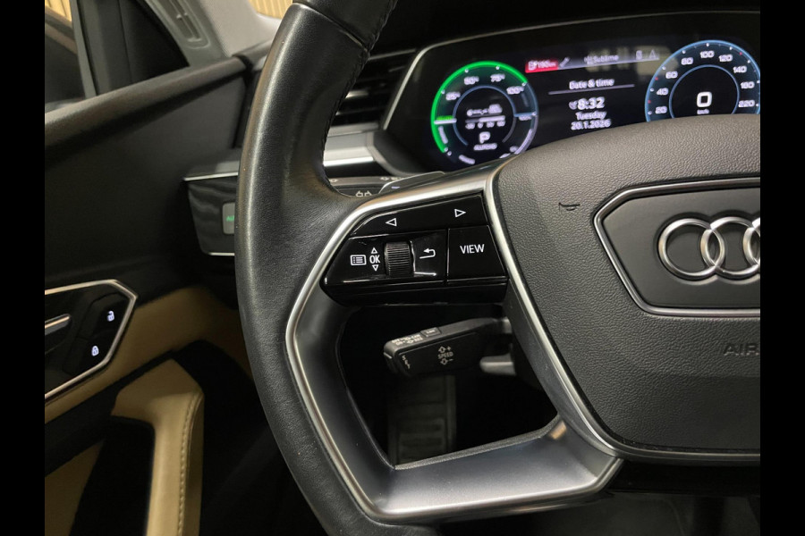 Audi e-tron 55 Quattro 95 kWh|92% SOH|GROTE ACCU|TREKHAAK|LEDER|CLIMA+CRUISE CTRL|MEMORY|NAVIGATIE|NL- AUTO|NAP|INCL. BTW|1e EIG.|