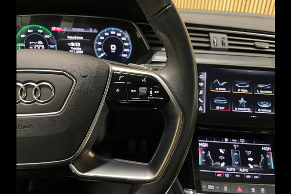 Audi e-tron 55 Quattro 95 kWh|92% SOH|GROTE ACCU|TREKHAAK|LEDER|CLIMA+CRUISE CTRL|MEMORY|NAVIGATIE|NL- AUTO|NAP|INCL. BTW|1e EIG.|