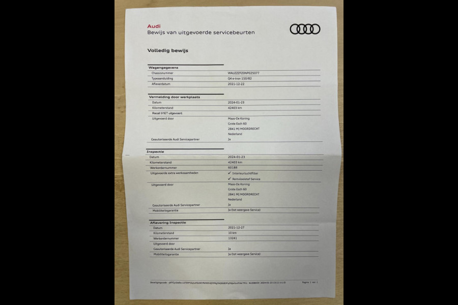 Audi Q4 e-tron 40 Launch Edition Advanced Plus 77 kWh|TREKHAAK|ACC|CARPLAY|CAMERA/ANDROID|STOELVERW|NAVI|IN BTW|ORG.NL|1e EIG|NAP|