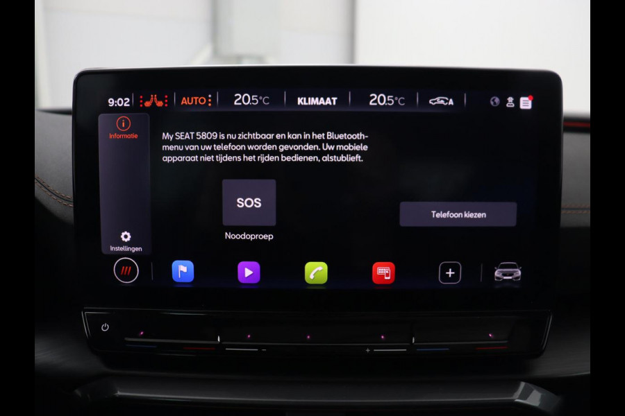 CUPRA Leon 1.4 e-Hybrid Black Edition | Origineel NL | Panoramadak | Leder | Stoelverwarming | Adaptive cruise | Sfeerverlichting | Carplay | Memory | Keyless | Camera | Stuurverwarming | PHEV | Plug In