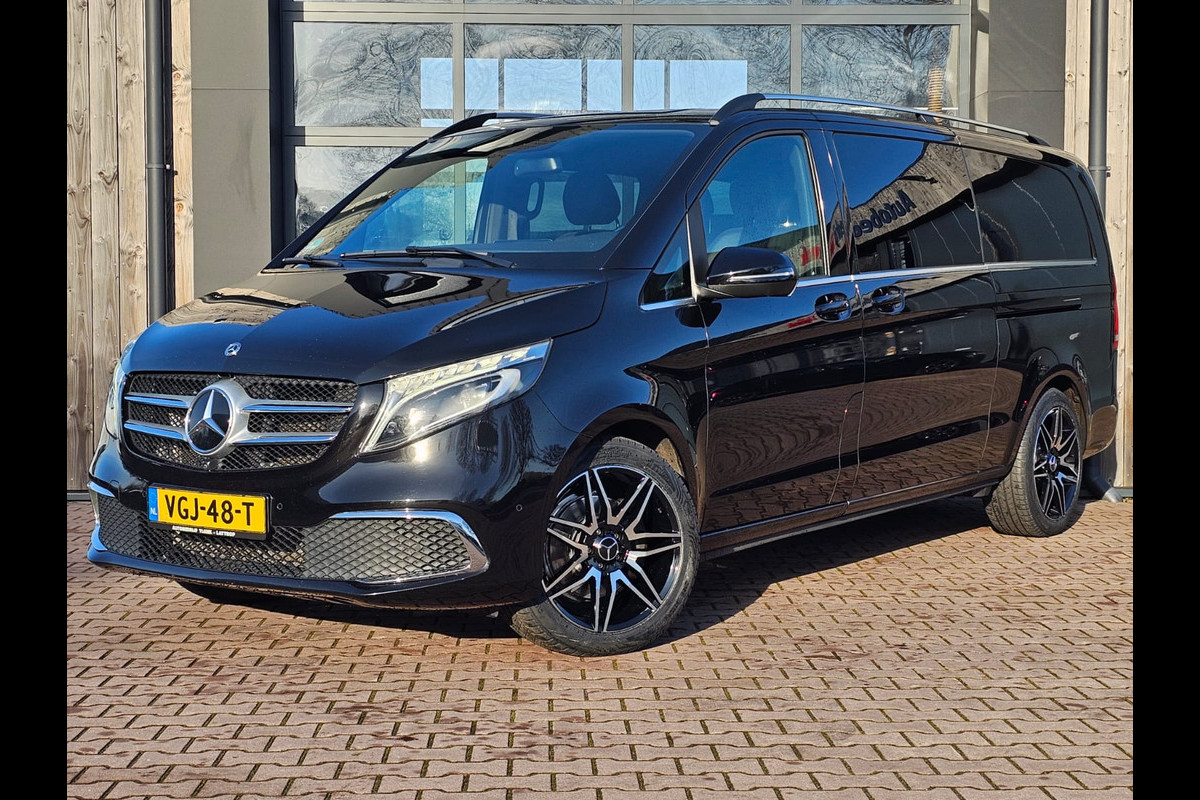 Mercedes-Benz V-Klasse 300d 4-MATIC Extra Lang DC Avantgarde | LED | ACC | Leder | Stoelverwarming | Burmester | App-connect | Trekhaak | LMV 19" | 360 Camera | Lane Assist | Schuifdeuren elektrisch |