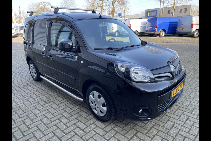 Renault Kangoo 1.5 Blue dCi 95pk Work Edition / zwart metallic / vaste prijs rijklaar € 12.950 ex btw / lease vanaf € 218 / airco / cruise / trekhaak / dakdragers / euro 6 / bpm vrij !