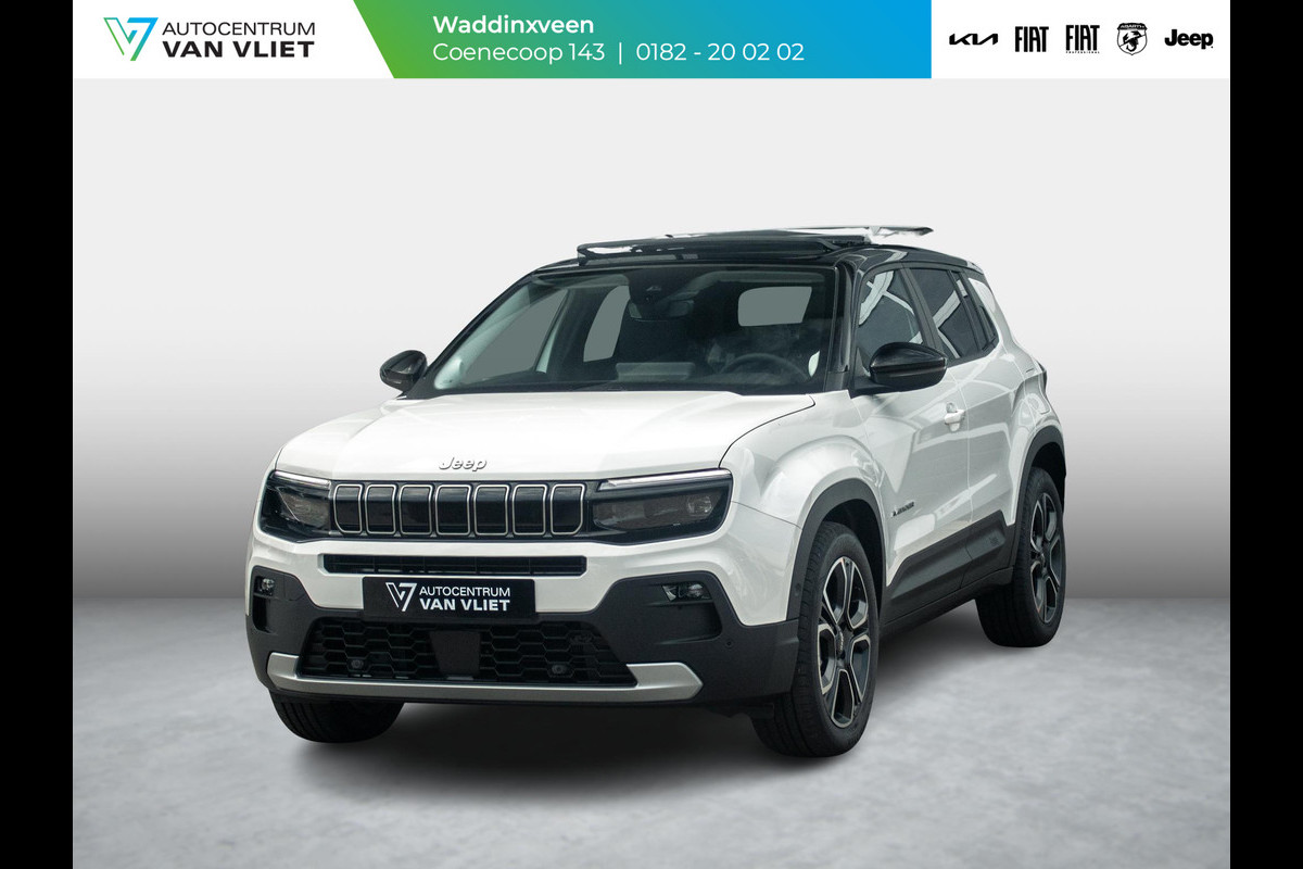 Jeep Avenger Summit 54 kWh | 17% Bijtelling | Schuif/Kanteldak | Leder&Winter Pack | Warmtepomp | Info&Convenience Pack