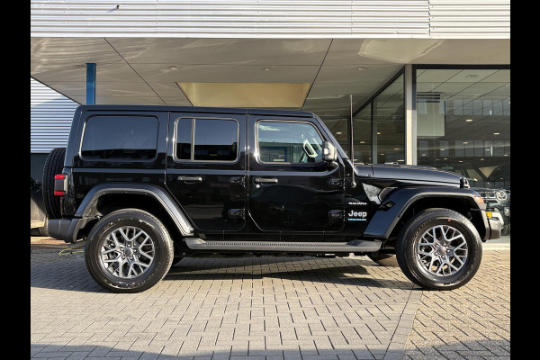Jeep Wrangler Unlimited 4xe 380pk Sahara PHEV | Leder | Stoel- & Stuurverwarming | Navigatie | Afneembaar Dak |