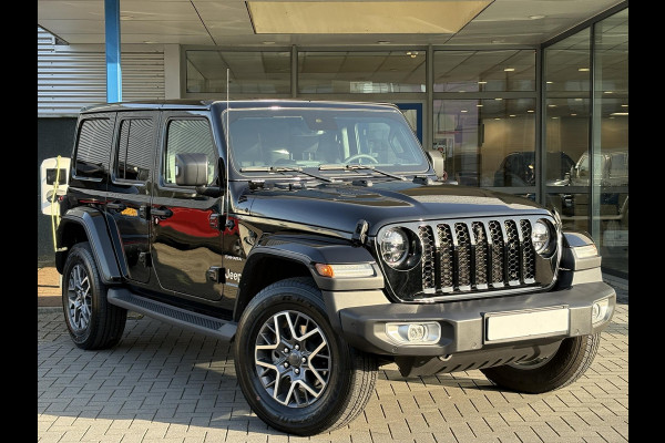 Jeep Wrangler Unlimited 4xe 380pk Sahara PHEV | Leder | Stoel- & Stuurverwarming | Navigatie | Afneembaar Dak |