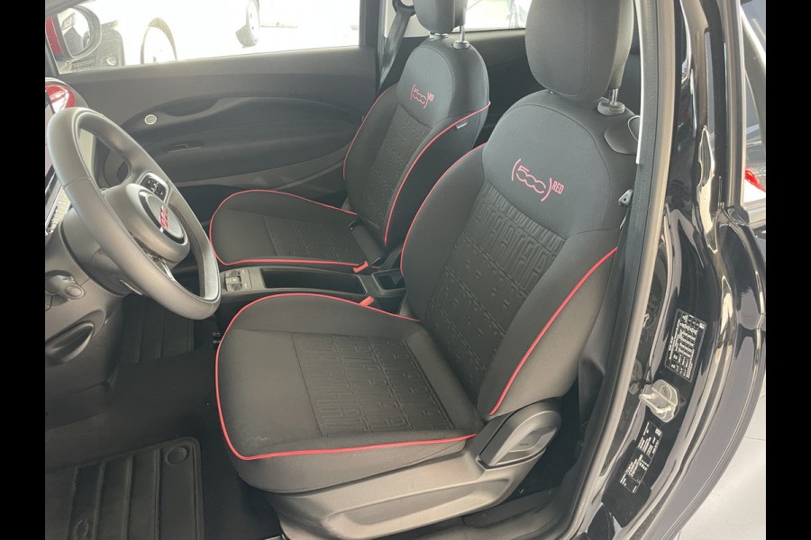 Fiat 500 RED 42 kWh Airco - Achteruitrijcamera - Apple carplay - Cruise control - Parkeersensor achter - Navigatiesysteem full map - Bluetooth - Centrale vergrendeling - Elektrische ramen voor - Keyless start -  Stuur multifunctioneel