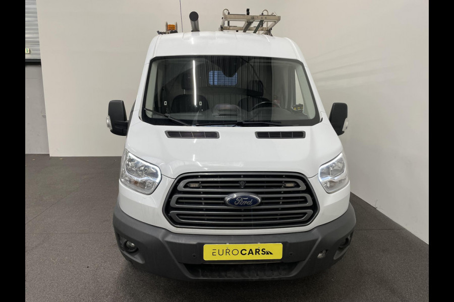 Ford Transit 350 2.0 TDCI 130pk L2H2 Trend Imperiaal + ladder Navigatie Camera Parkeersensoren Cruise Control Stoelverwarming Airco  Ingebouwde kasten Houten laadvloer