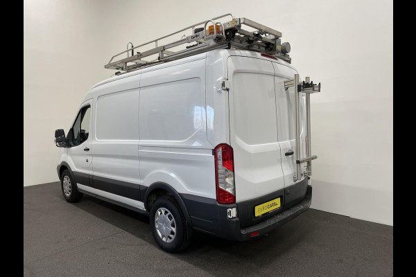 Ford Transit 350 2.0 TDCI 130pk L2H2 Trend Imperiaal + ladder Navigatie Camera Parkeersensoren Cruise Control Stoelverwarming Airco  Ingebouwde kasten Houten laadvloer