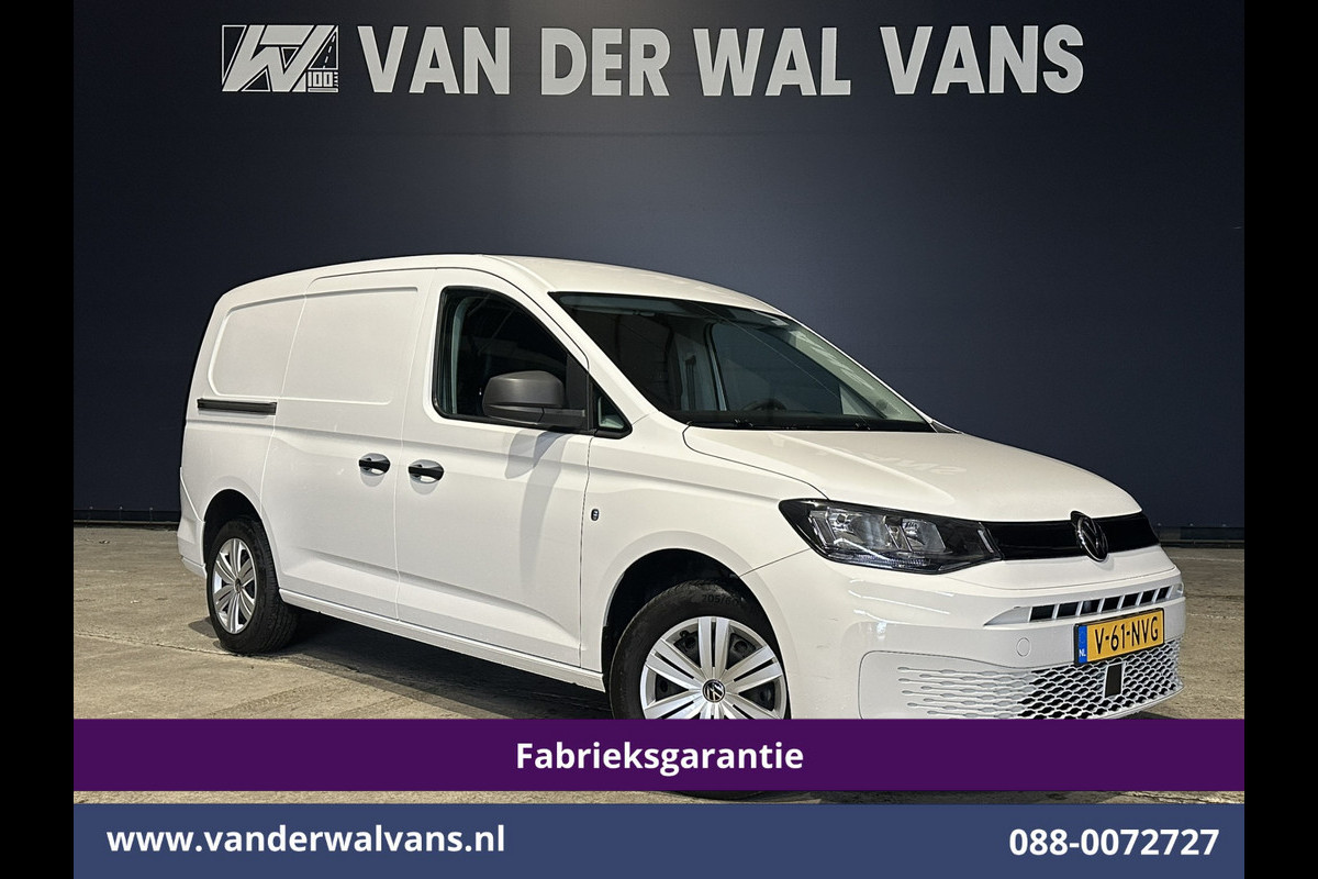 Volkswagen Caddy Cargo Maxi 1.5 TSI 115pk Benzine motor L2H1 Fabrieksgarantie Euro6 Airco | Camera | Apple Carplay | Bumper in de kleur Android Auto, Zijdeur