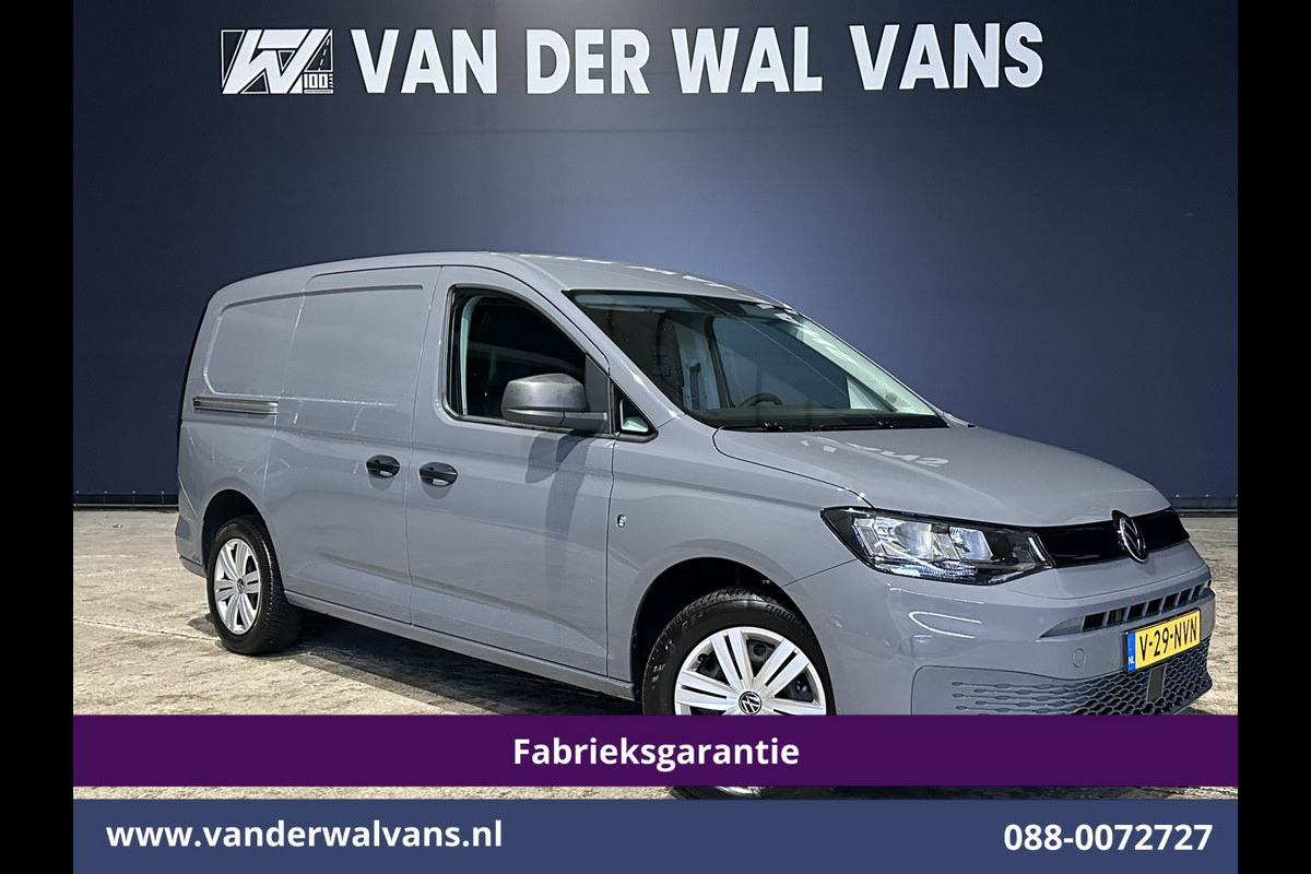 Volkswagen Caddy Cargo Maxi 1.5 TSI 115pk Benzine motor L2H1 Fabrieksgarantie Euro6 Airco | Camera | Apple Carplay | Bumper in de kleur Android Auto, Zijdeur
