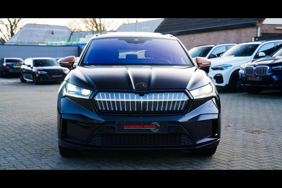 Škoda ENYAQ iV 80 Founders Edition Black | Massage | Stuurwielverwarming | 360 Camera | Achterbank Verwarming