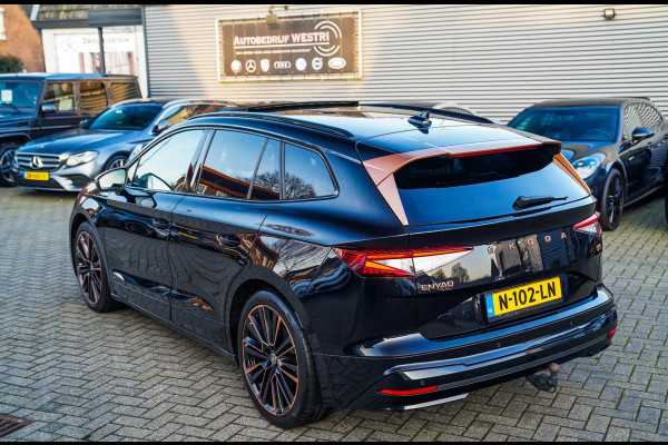 Škoda ENYAQ iV 80 Founders Edition Black | Massage | Stuurwielverwarming | 360 Camera | Achterbank Verwarming