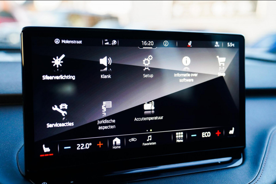 Škoda ENYAQ iV 80 Founders Edition Black | Massage | Stuurwielverwarming | 360 Camera | Achterbank Verwarming