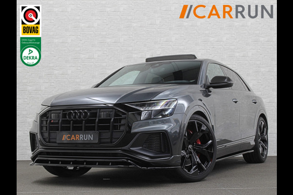 Audi Q8 SQ8 4.0 TFSI Quattro | RS-Stoelen | Panorama | Massage | Ventilatie | 23'' | B&O Sound | Trekhaak | Carbon | Luchtvering | Black-Optic | BTW-Auto | Memory | Leder | Matrix-LED | Carplay |