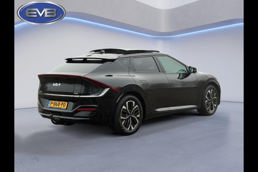 Kia Ev6 GT-Line 77.4 kWh panoramadak, soh waarde 100 procent, trekhaak, meridian, alle opties, 1 e eigenaar, NL auto met nap