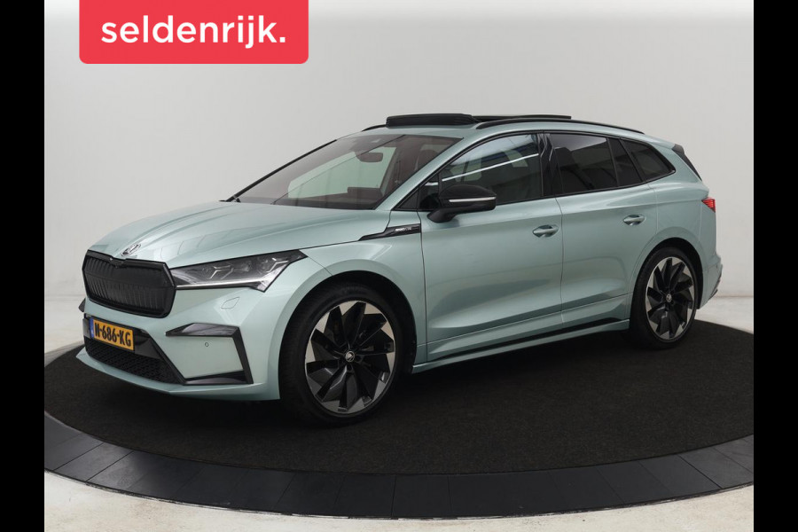 Škoda ENYAQ iV 80 Sportline | Panoramadak | Head-Up | Stoelverwarming | Adaptive cruise | 360 Camera | Leder/Alcantara | Keyless | Navigatie | Achterbankverwarming | Carplay | Matrix LED