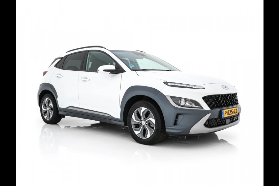 Hyundai Kona 1.6 GDI HEV Fashion (INCL-BTW) Aut. *NAVI-FULLMAP | DIGI-COCKPIT | FULL-LED | KEYLESS | CAMERA | HEAD-UP | SHIFT-PADDLES | DAB | COMFORT-SEATS | PRIVACY-GLASS | TOWBAR | 16 "ALU*