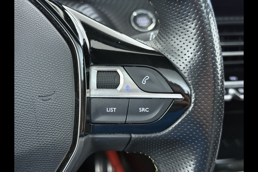 Peugeot e-208 EV GT-line 350 50kWh Pano-dak 360°Camera Leder/Alcantara Adaptive-Cruise Apple Carplay Android Auto Navi Ecc Pdc-a+v SOH 89% Stoelverwarming Led Lmv 17" Regen-Lichtsensor Privacy Glas Keyless DAB+ 1e Eigenaar Origineel Nederlandse Auto Dealeronderhouden Bomvol € 40.000 nieuw!