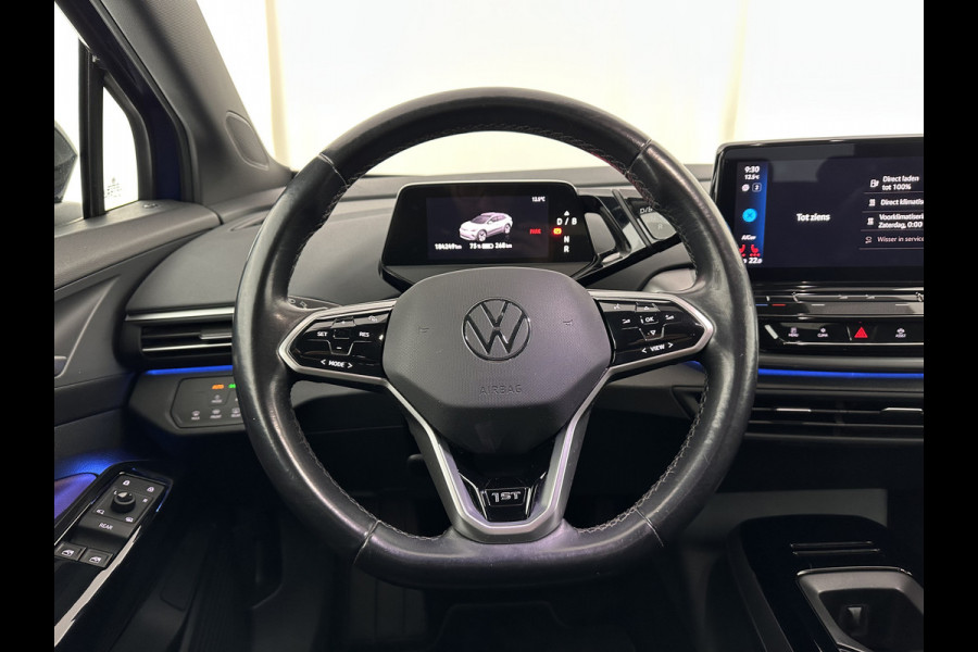 Volkswagen ID.4 First 77 kWh [ 3-Fase ] {SOH-83%} (INCL-BTW) *LEATHER-MICROFIBRE | FULL-LED | ADAPTIVE-CRUISE | HEATED-COMFORTSEATS | DIGI-COCKPIT | AMBIENTLIGHT | NAVI-FULLMAP | PDC | TOWBAR | PRIVACY-GLASS | CAMERA | 20''ALU*