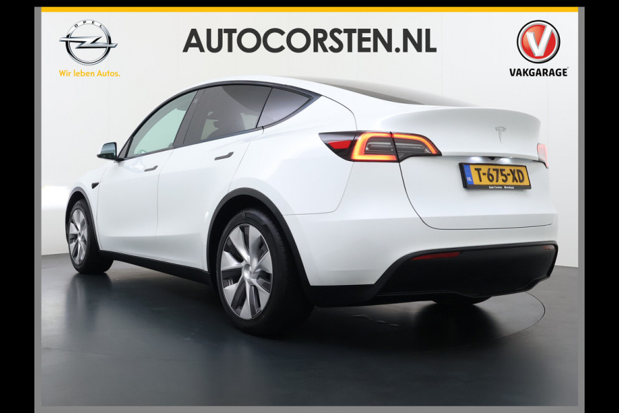 Tesla Model Y RWD Warmtepomp LFP-Accu Leer Lmv Camera's Pano-dak Adap.Cruise Navi Ecc Autopilot Stoel+Stuur+Achterbank Verwarming Elek.Achterklep Dodehoek detector Draadloze telefoonlader SOH 93% 1e Eigenaar Origineel Nederlandse Auto 1.600KG Trekgewicht