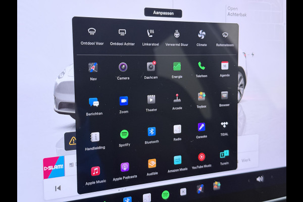 Tesla Model Y RWD Warmtepomp LFP-Accu Leer Lmv Camera's Pano-dak Adap.Cruise Navi Ecc Autopilot Stoel+Stuur+Achterbank Verwarming Elek.Achterklep Dodehoek detector Draadloze telefoonlader SOH 93% 1e Eigenaar Origineel Nederlandse Auto 1.600KG Trekgewicht
