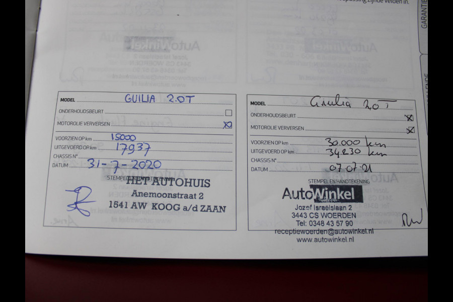 Alfa Romeo Giulia 2.0T Super | 320 PK | RAGAZZON EINDDEMPER | LEDEREN BEKLEDING | AFNEEMBARE TREKHAAK |