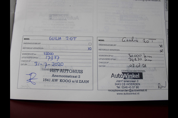 Alfa Romeo Giulia 2.0T Super | 320 PK | RAGAZZON EINDDEMPER | LEDEREN BEKLEDING | AFNEEMBARE TREKHAAK |