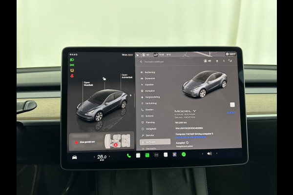 Tesla Model Y Long Range AWD 75 kWh [ 3-Fase ] {SOH-87%} (INCL-BTW) Aut. *PANO | AUTO-PILOT | LEATHER | NAVI-FULLMAP | MATRIX-LED | KEYLESS | CAMERA | DAB+ | HEATED-COMFORTSEATS | PRIVACY-GLASS | TOPVIEW |  19''ALU*