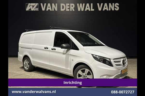 Mercedes-Benz Vito 114 CDI 136pk L2H1 Inrichting Euro6 Airco | Camera | LM velgen | Cruisecontrol | Trekhaak | Stoelverwarming Dakdragers, Parkeersensoren, Bijrijdersbank, Achterklep