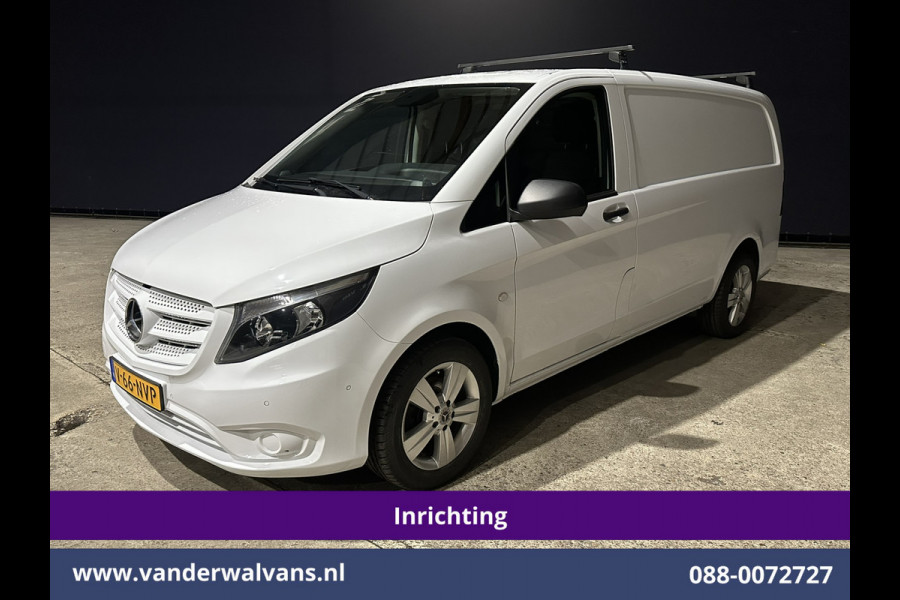 Mercedes-Benz Vito 114 CDI 136pk L2H1 Inrichting Euro6 Airco | Camera | LM velgen | Cruisecontrol | Trekhaak | Stoelverwarming Dakdragers, Parkeersensoren, Bijrijdersbank, Achterklep