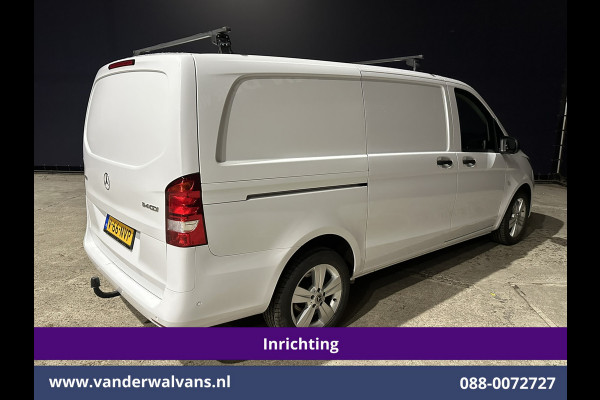 Mercedes-Benz Vito 114 CDI 136pk L2H1 Inrichting Euro6 Airco | Camera | LM velgen | Cruisecontrol | Trekhaak | Stoelverwarming Dakdragers, Parkeersensoren, Bijrijdersbank, Achterklep