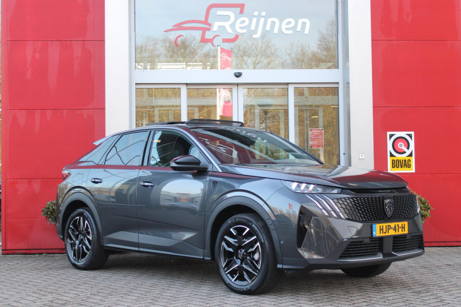 Peugeot 3008 1.2 Hybrid 145PK GT | PANORAMISCH SCHUIF / KANTELDAK | ELEKTRISCH BEDIENBARE ACHTERKLEP | AFNEEMBARE TREKHAAK | NAVIGATIE | FOCAL PREMIUM AUDIO SYSTEEM | DRAADLOZE APPLE CARPLAY/ANDROID AUTO | DRAADLOOS LADEN  | SFEER VERLICHTING | ACHTERUITRIJ CAMERA | PARKEERSENSOREN VOOR EN ACHTER | FULL LED KOPLAMPEN | KEYLESS ENTRY/START | ADAPTIVE CRUISE CONTROL | STOEL/STUUR VERWARMING | LICHTMETALEN VELGEN 19" | DODEHOEK DETECTIE |
