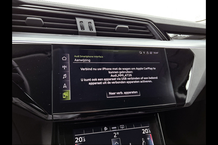 Audi e-tron Sportback 55 quattro Business edition 95 kWh(NL-auto, 90% SoH, Carplay, StoelV, Navi, Parkeersensoren, Etc)