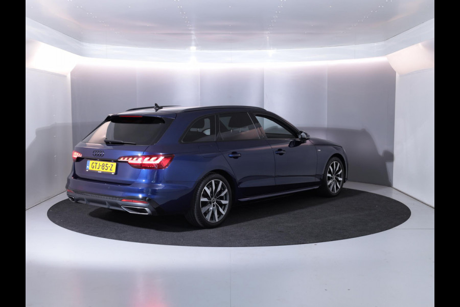 Audi A4 Avant 35 TFSI S edition Competition 150 pk S-tronic| Private lease vanaf €760,- pm | Verlengde garantie | Navigatie | Parkeersensoren | Autom. airco (3 zones) | Stoelverwarming | S-Line |