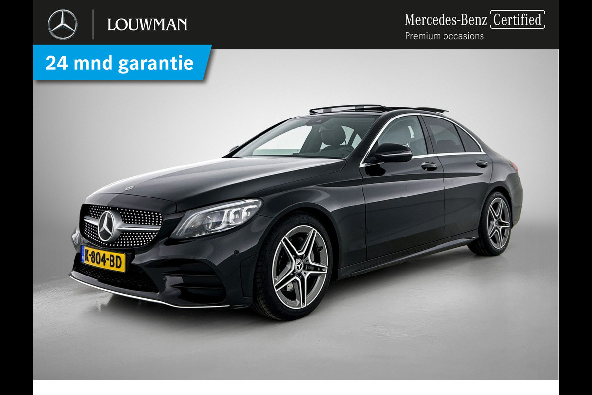 Mercedes-Benz C-Klasse 200 Business Solution AMG Lichtmetalen velgen | Navigatie | Trekhaak | Parking support met camera achter | Inclusief 24 maanden MB Certified garantie voor Europa.