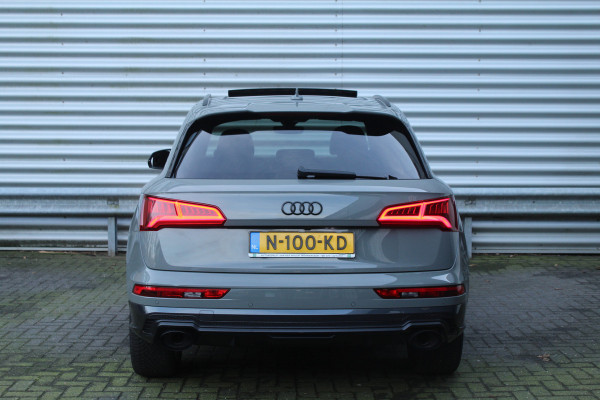 Audi Q5 2.0 TFSI 252pk quattro Sport S Line Black Edition Panoramadak Clima Cruise Navi Camera B&O Leder LMV Trekhaak 2400kg
