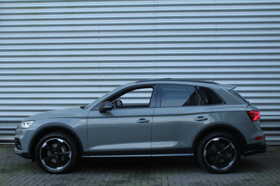 Audi Q5 2.0 TFSI 252pk quattro Sport S Line Black Edition Panoramadak Clima Cruise Navi Camera B&O Leder LMV Trekhaak 2400kg