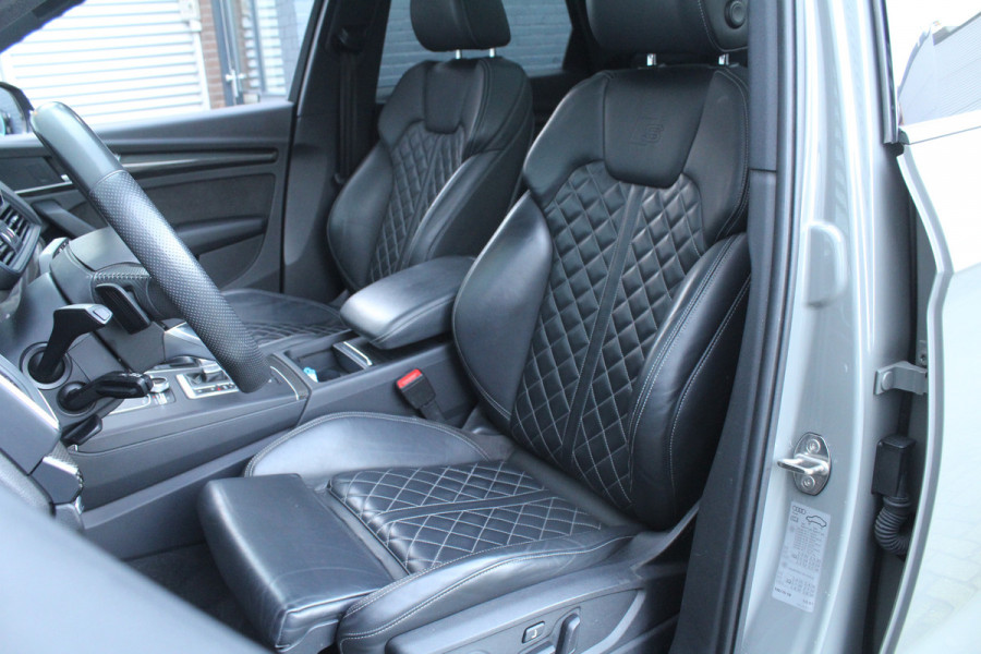 Audi Q5 2.0 TFSI 252pk quattro Sport S Line Black Edition Panoramadak Clima Cruise Navi Camera B&O Leder LMV Trekhaak 2400kg