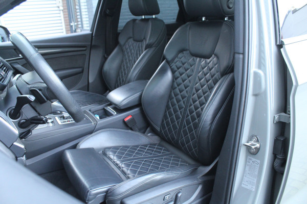 Audi Q5 2.0 TFSI 252pk quattro Sport S Line Black Edition Panoramadak Clima Cruise Navi Camera B&O Leder LMV Trekhaak 2400kg