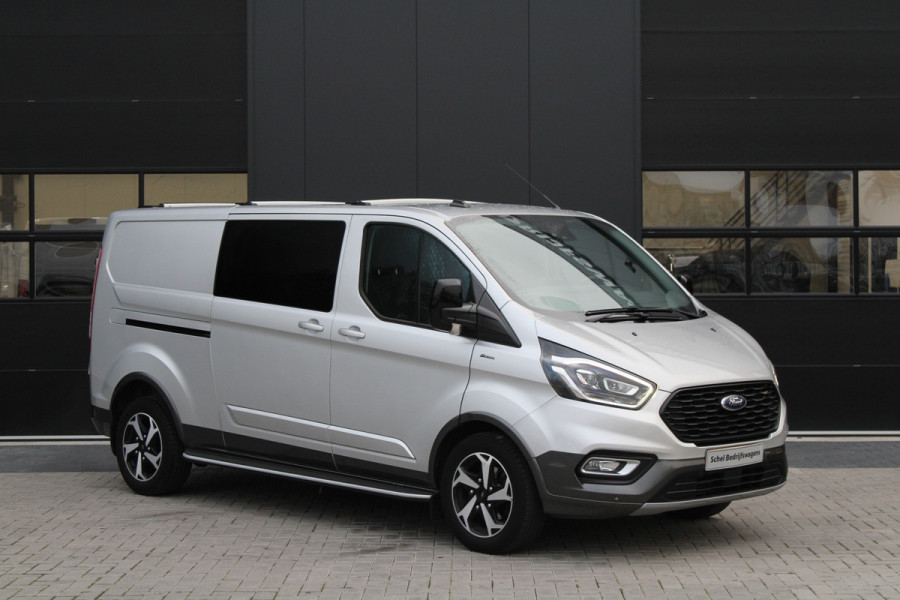 Ford Transit Custom 320 2.0 TDCI L2H1 Active DC 2x Schuifdeur - Trekhaak - Stoelverwarming - ACC - Blindspot - Carplay - Bi-Xenon - Rijklaar